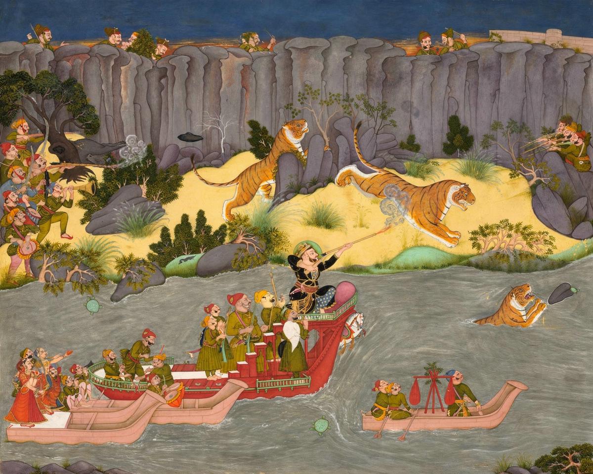 Tiger Hunt of Raja Ram Singh II — archival fine-art print from Fable