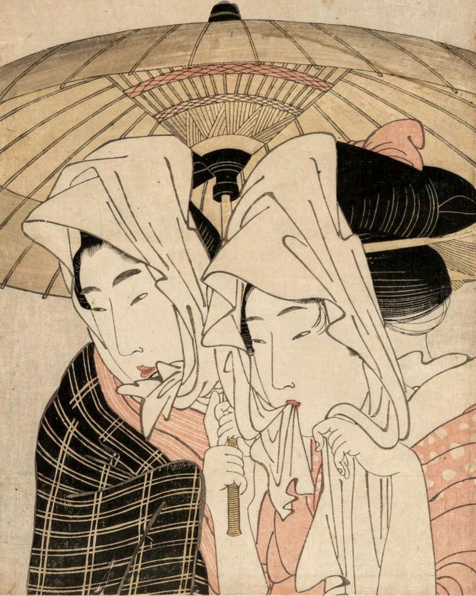 Umegawa and Chūbei by Kitagawa Utamaro 喜多川歌麿 — archival fine-art print from Fable