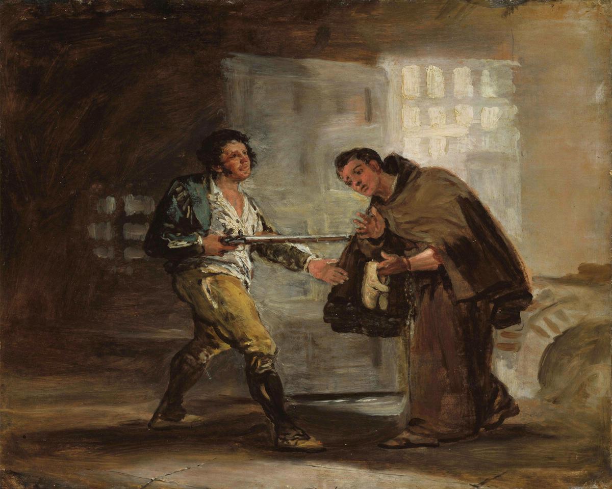 The Friar and the Bandit by Francisco José de Goya y Lucientes — archival fine-art print from Fable
