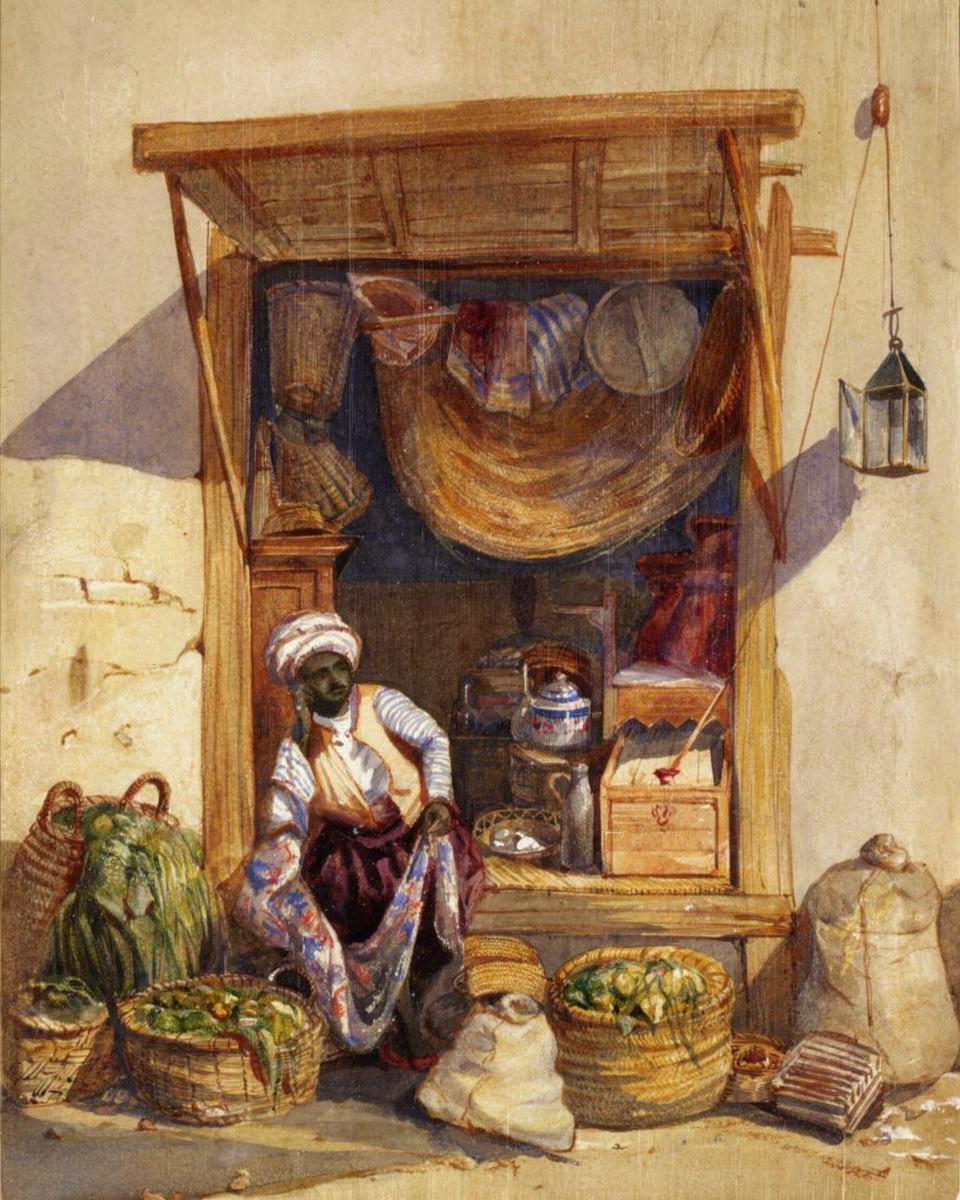 Marchand de Legumes à Alger by Wyld, William — archival fine-art print from Fable