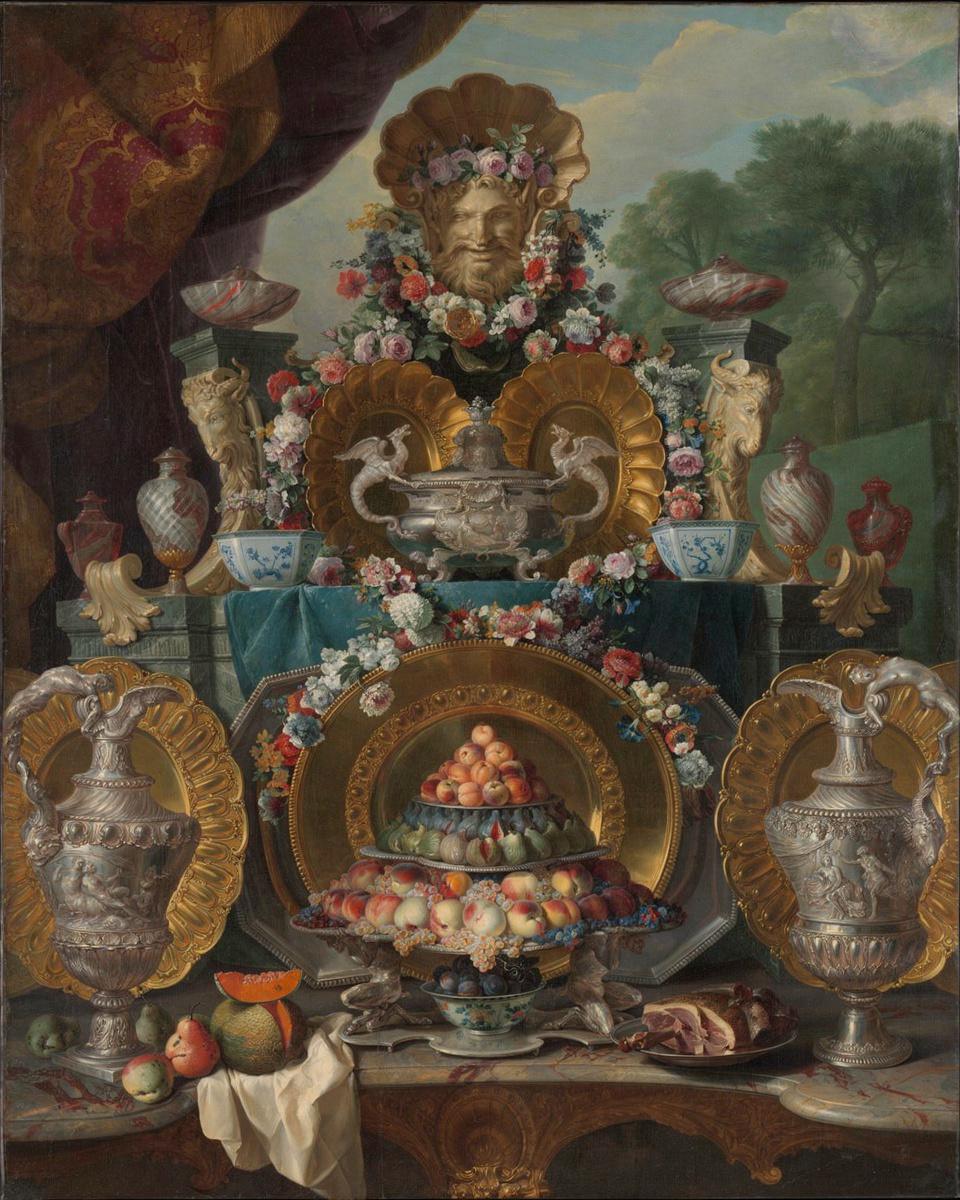 Still Life with Silver by Alexandre François Desportes — archival fine-art print from Fable