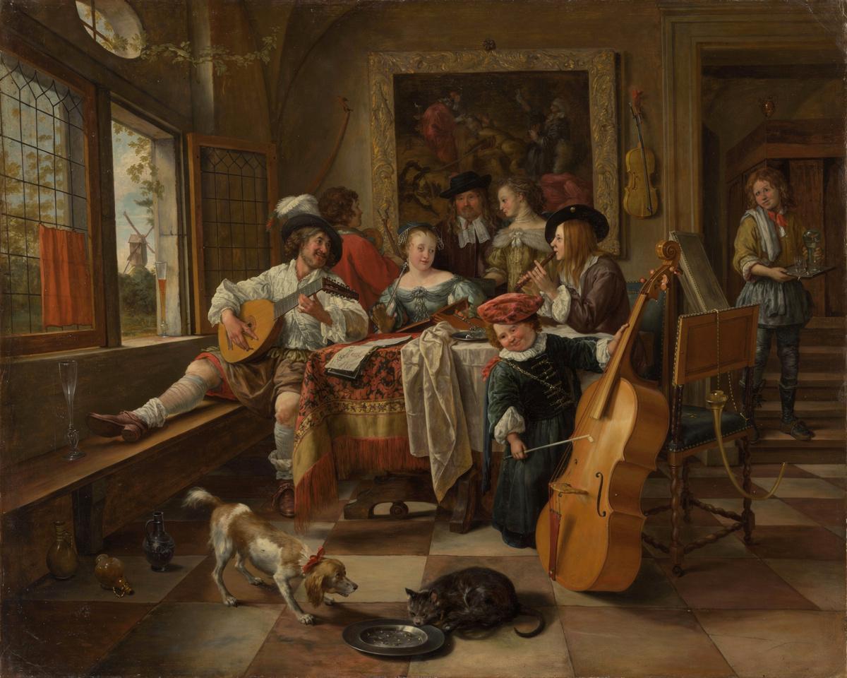 The Family Concert by Jan Steen — archival fine-art print from Fable