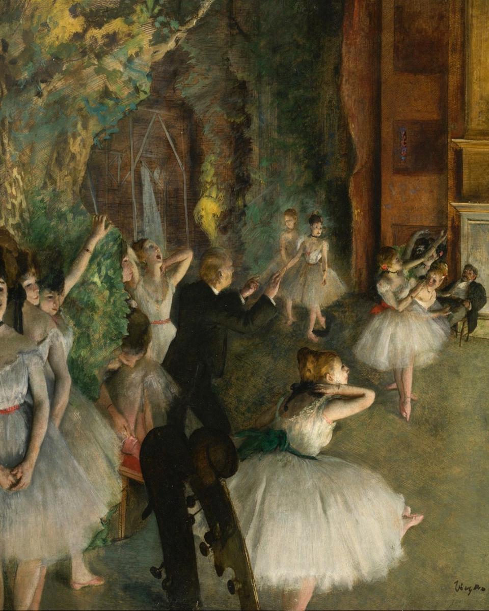 The Rehearsal of the Ballet Onstage by Edgar Degas — archival fine-art print from Fable