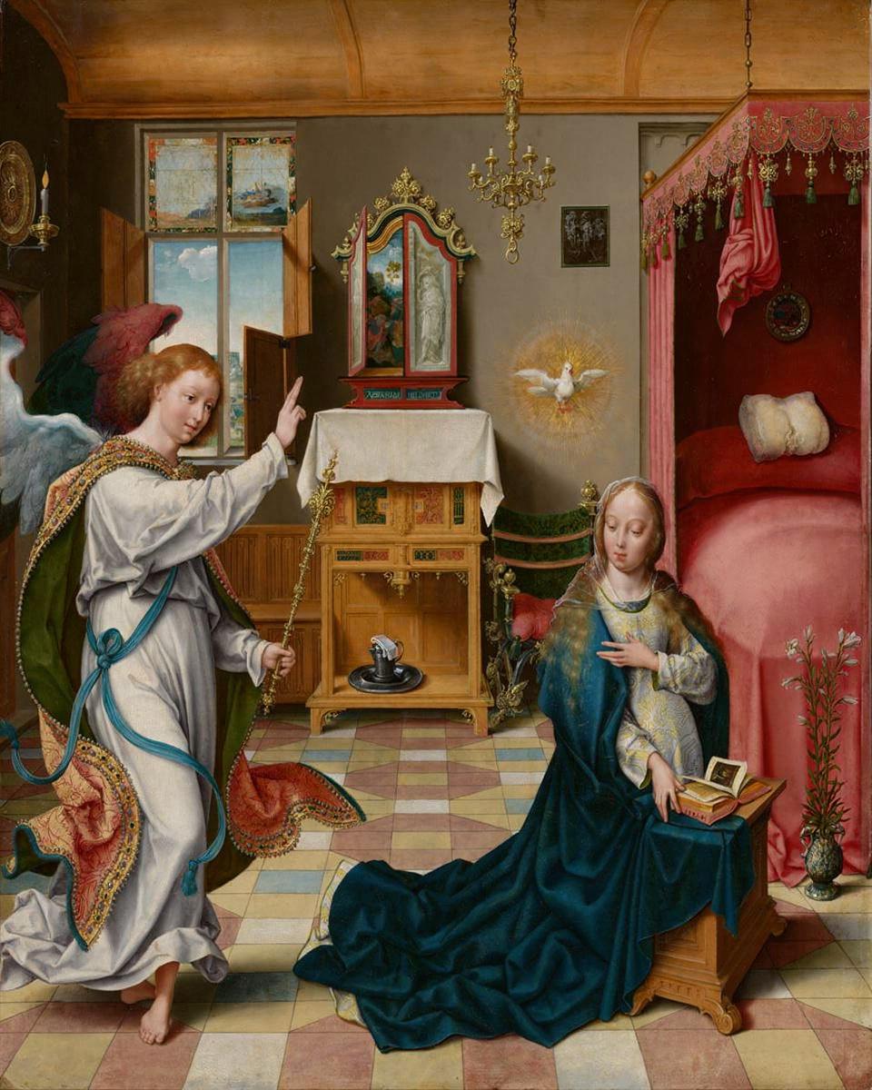 The Annunciation by Joos van Cleve — archival fine-art print from Fable