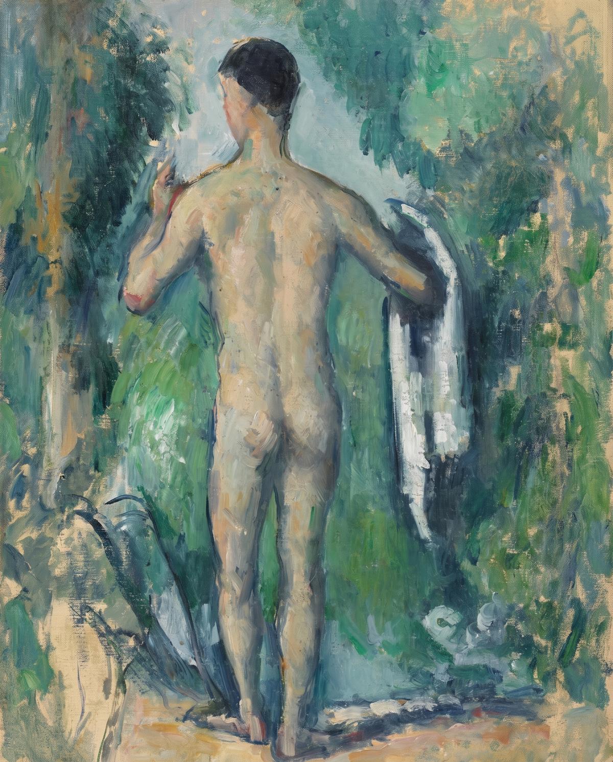 Standing Bather, Seen from the Back by Paul Cezanne — archival fine-art print from Fable