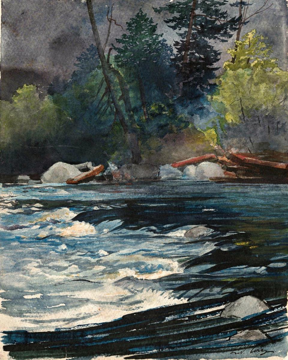 The Rapids, Hudson River, Adirondacks by Winslow Homer
American, 1836-1910 — archival fine-art print from Fable