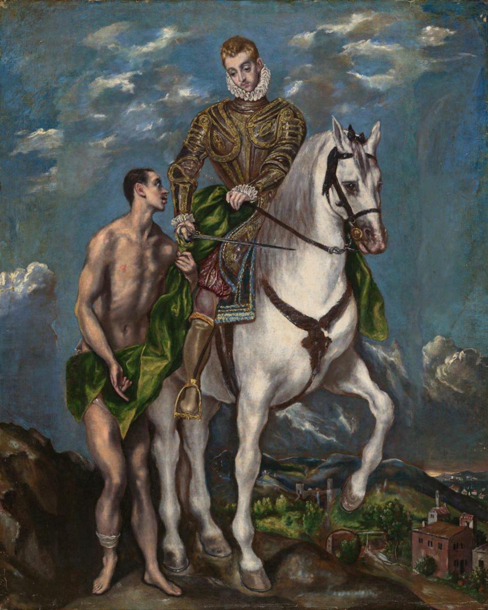 Saint Martin and the Beggar by El Greco — archival fine-art print from Fable