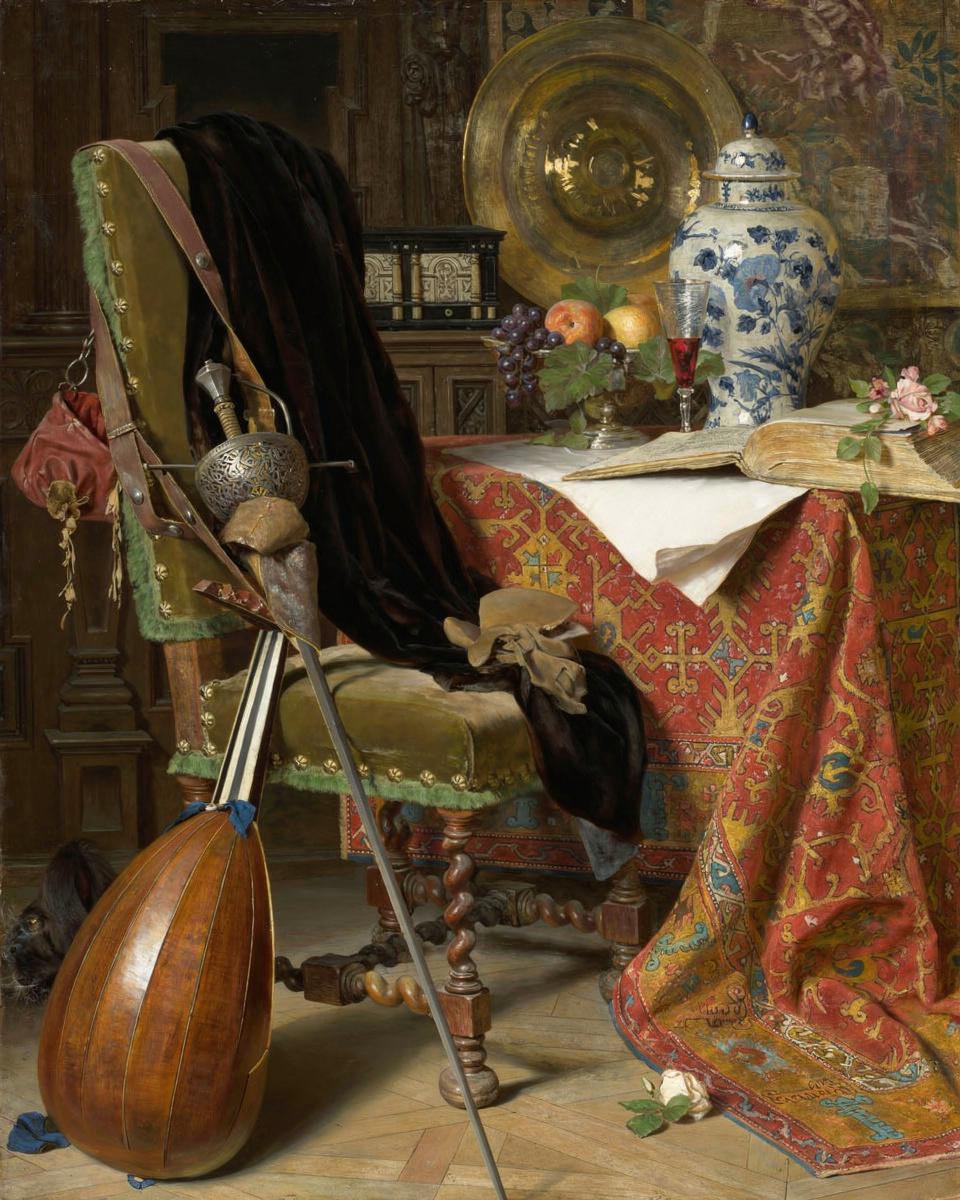 Seventeenth-Century Interior by Charles Gifford Dyer — archival fine-art print from Fable
