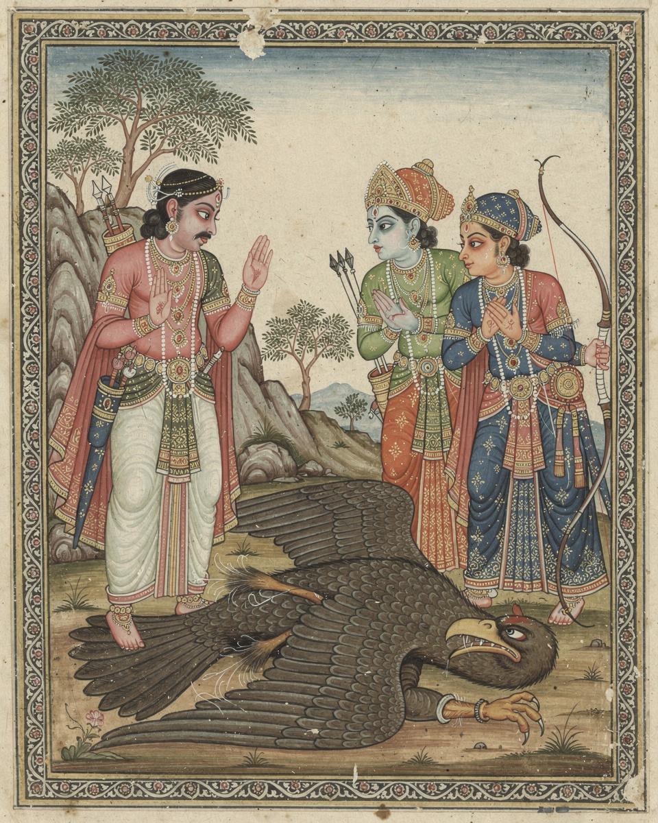 The Dying Jatayu — archival fine-art print from Fable