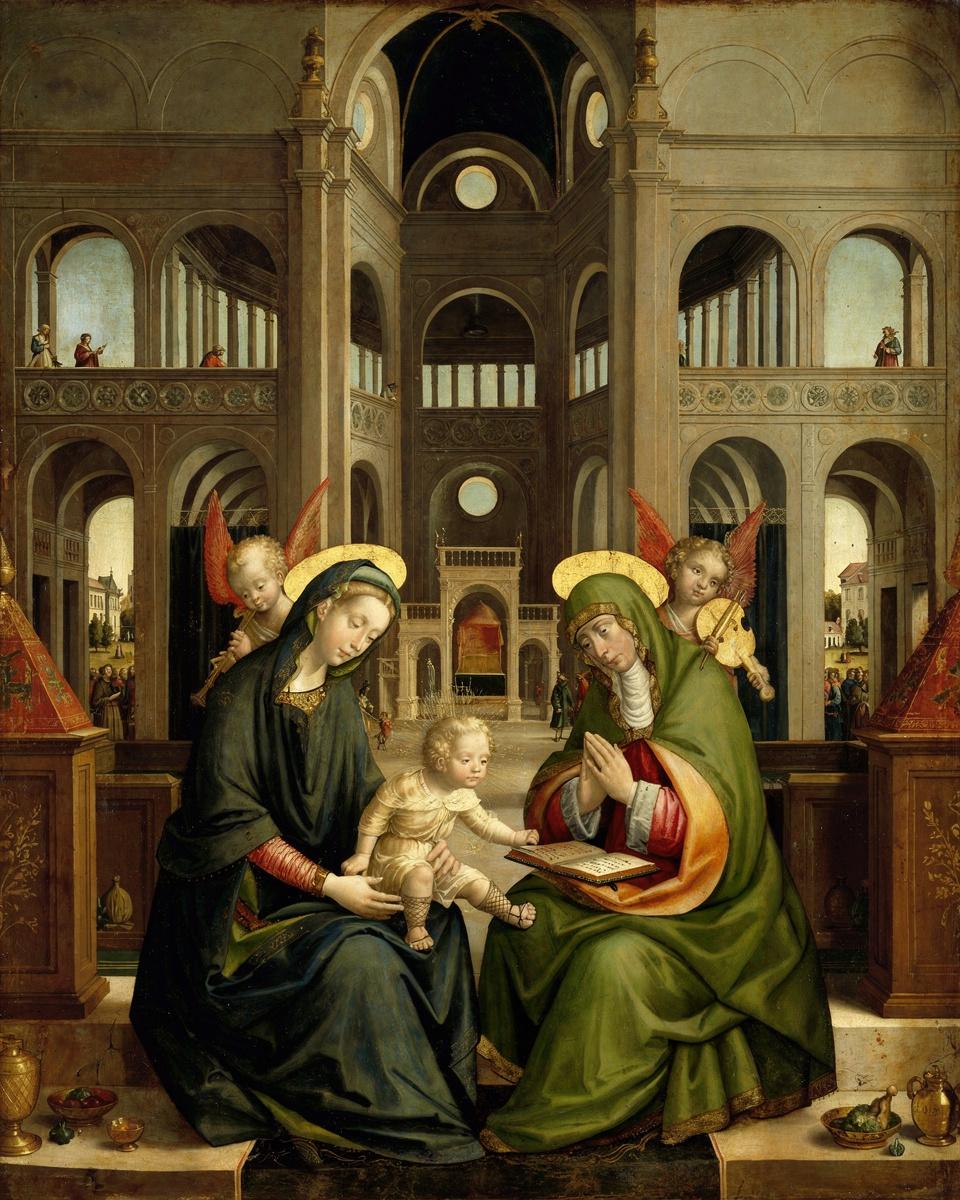 The Madonna and Child with St Anne — archival fine-art print from Fable