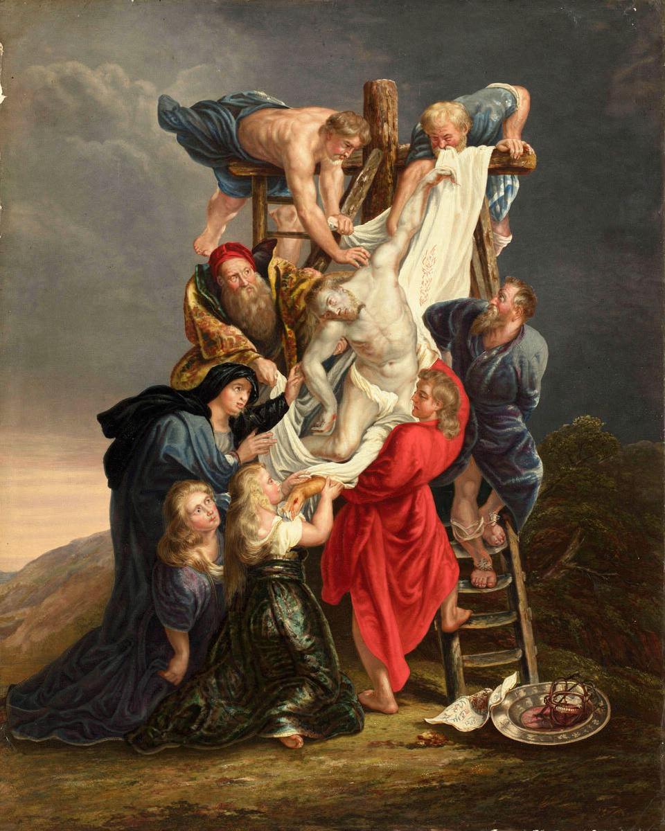 The Descent from the Cross by George Baxter (English, 1804-1867)
after Peter Paul Rubens — archival fine-art print from Fable