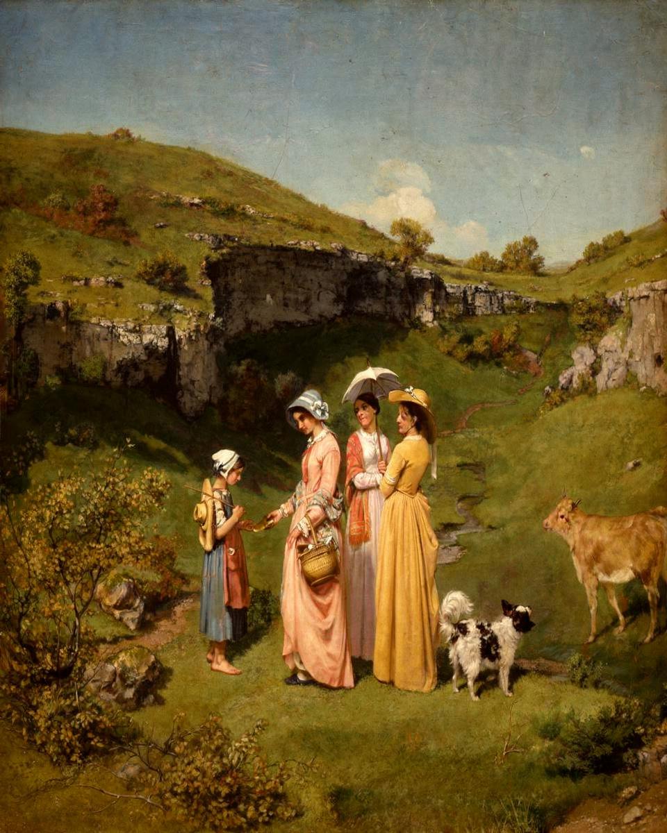 Young Ladies of the Village by Gustave Courbet — archival fine-art print from Fable