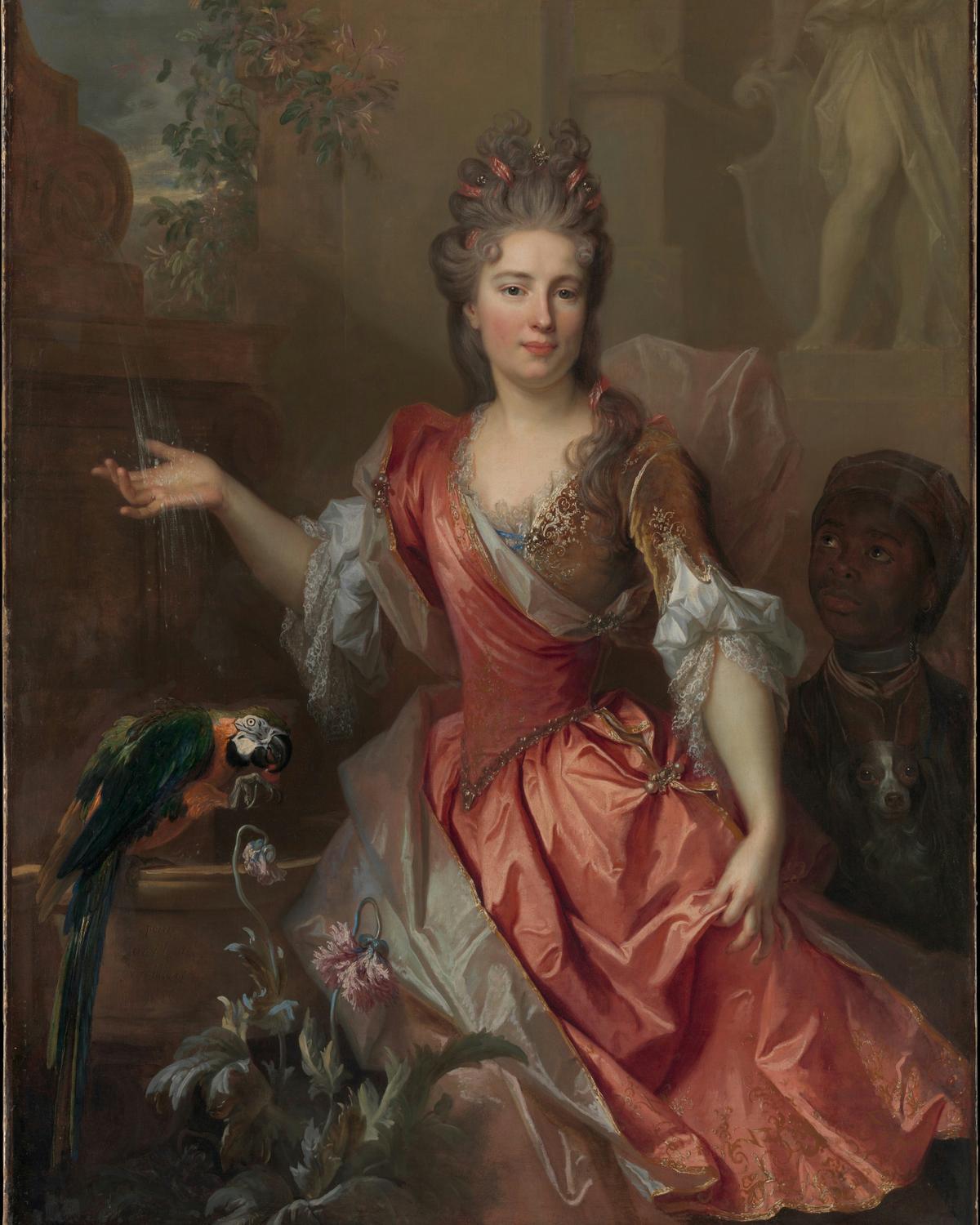 Portrait of a Woman and an Enslaved Servant by Nicolas de Largillierre — archival fine-art print from Fable
