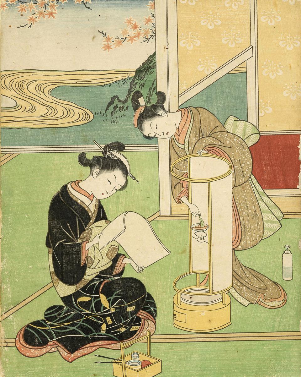 Evening Glow of a Lamp by Suzuki Harunobu 鈴木 春信
Japanese, 1725 (?)-1770 — archival fine-art print from Fable