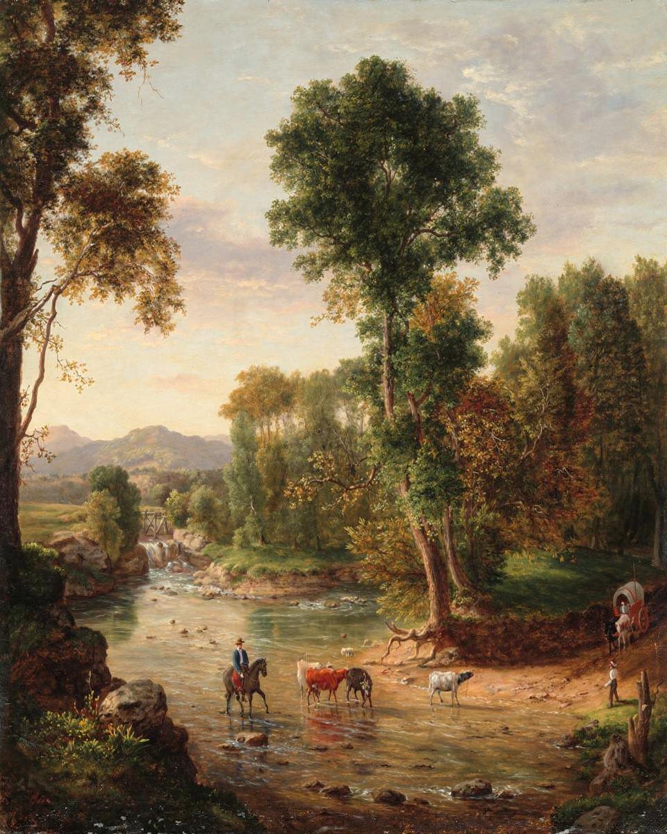 Crossing the Ford by George Inness — archival fine-art print from Fable