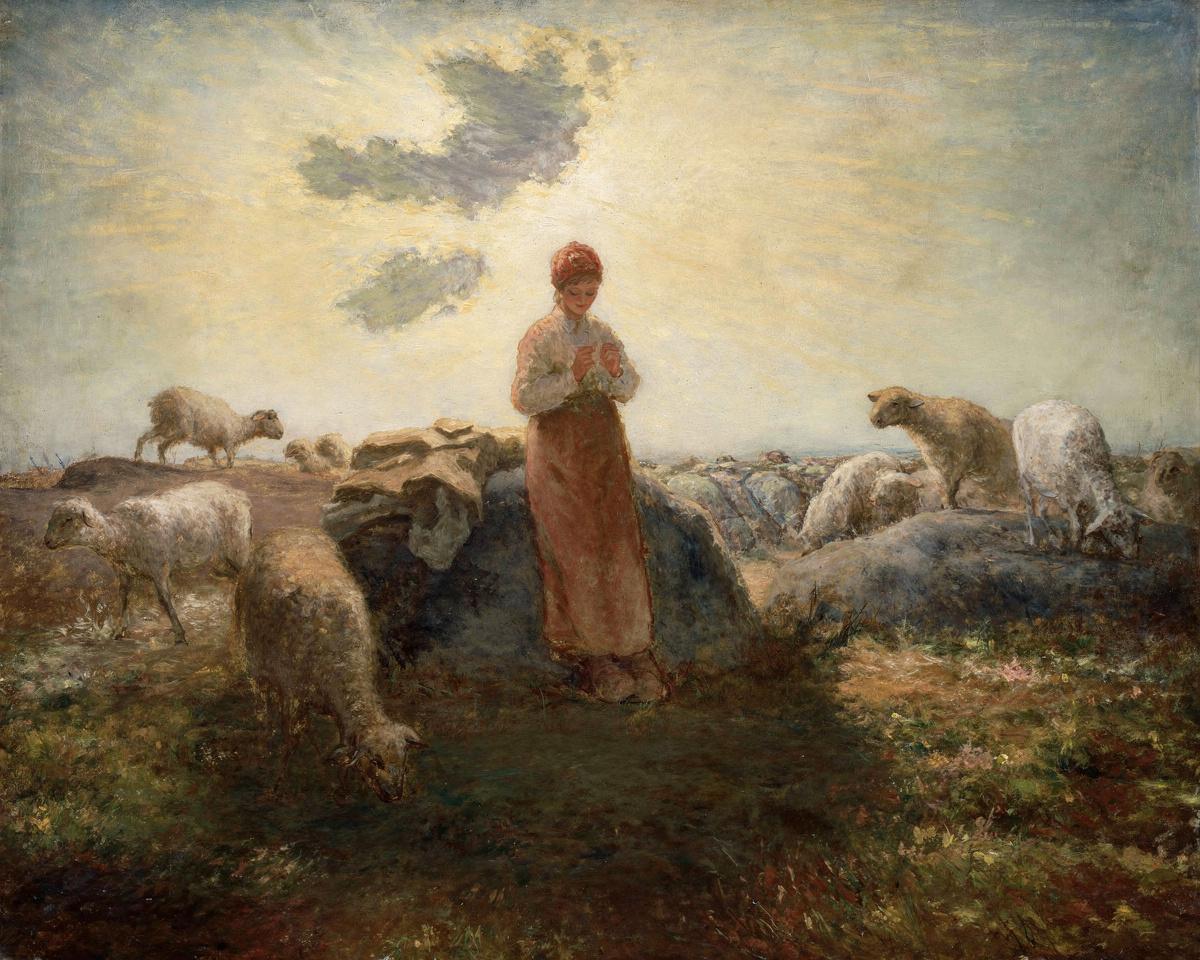 The Keeper of the Flock by Jean-François Millet — archival fine-art print from Fable