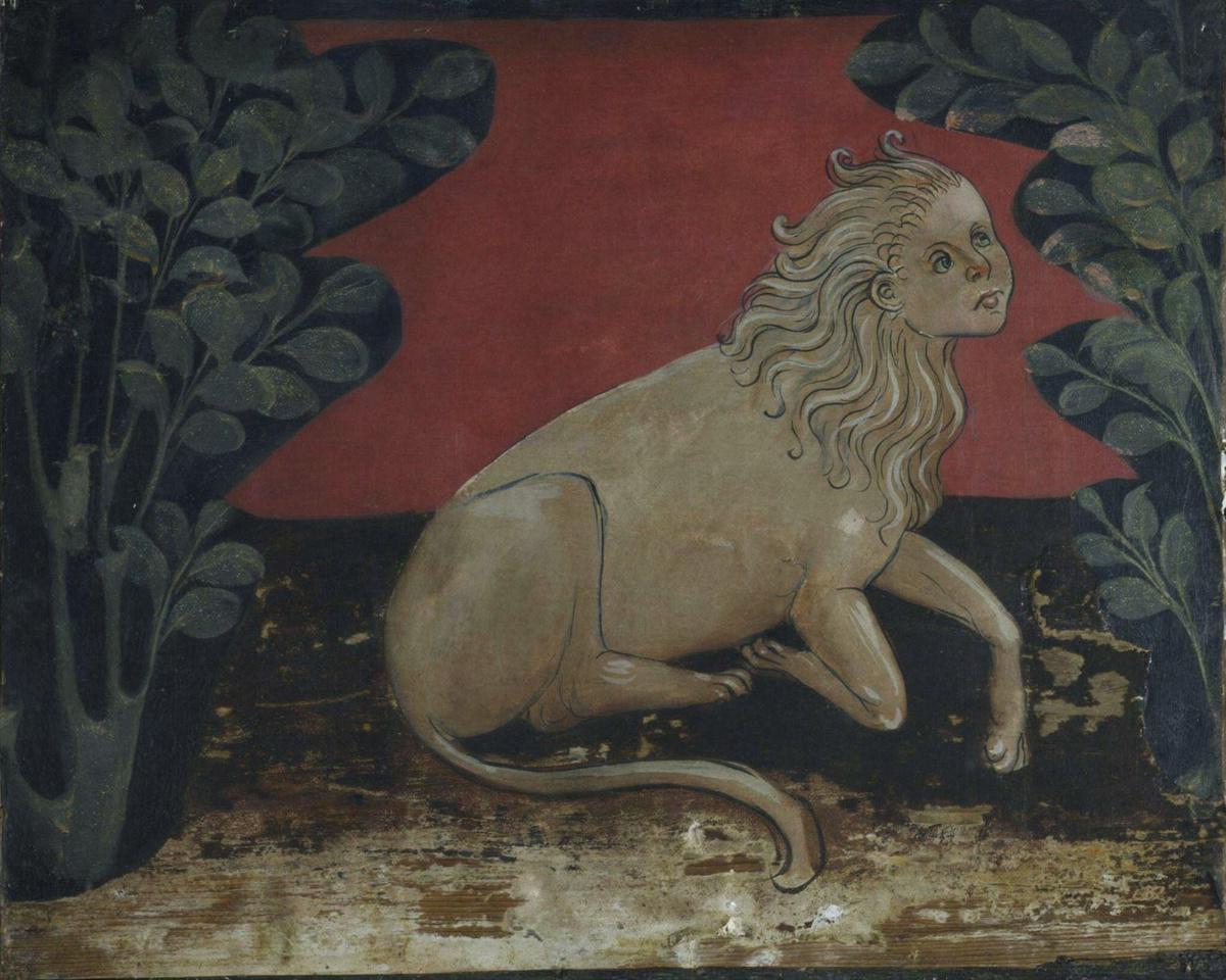 A Human-headed lion in a landscape by Unknown — archival fine-art print from Fable