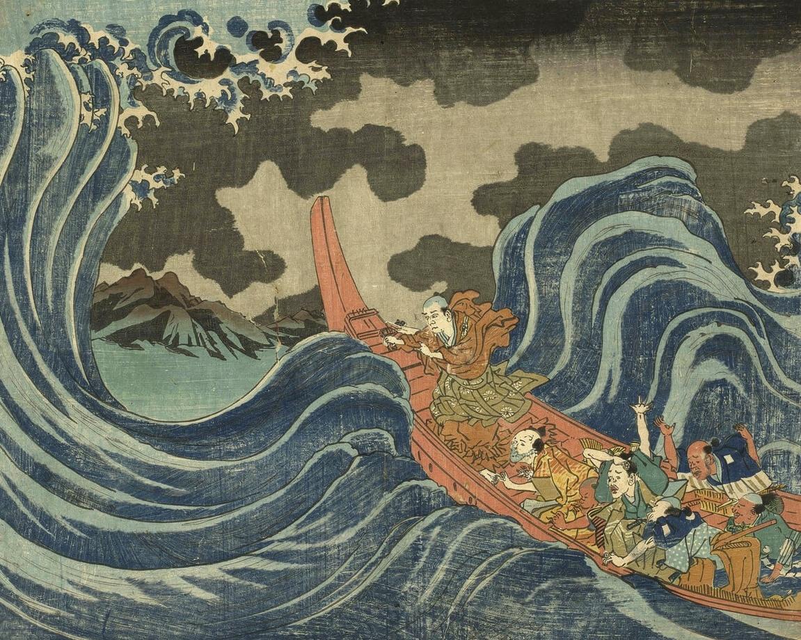 Casting a Mantra on the Waves by Utagawa Kuniyoshi
Japanese, 1797-1861 — archival fine-art print from Fable