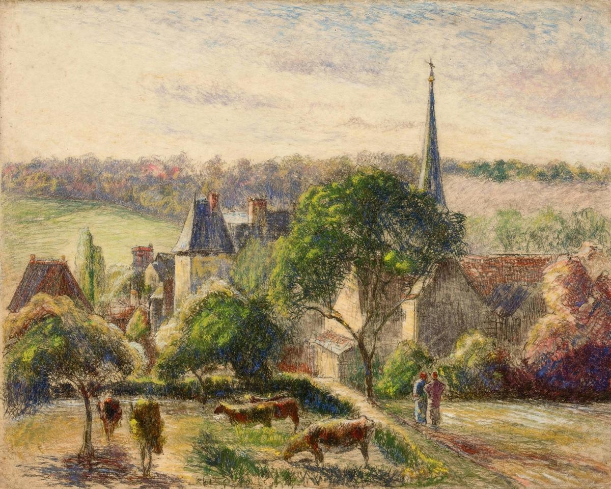 Church and Farm at Éragny by Camille Pissarro
French, 1830-1903 — archival fine-art print from Fable