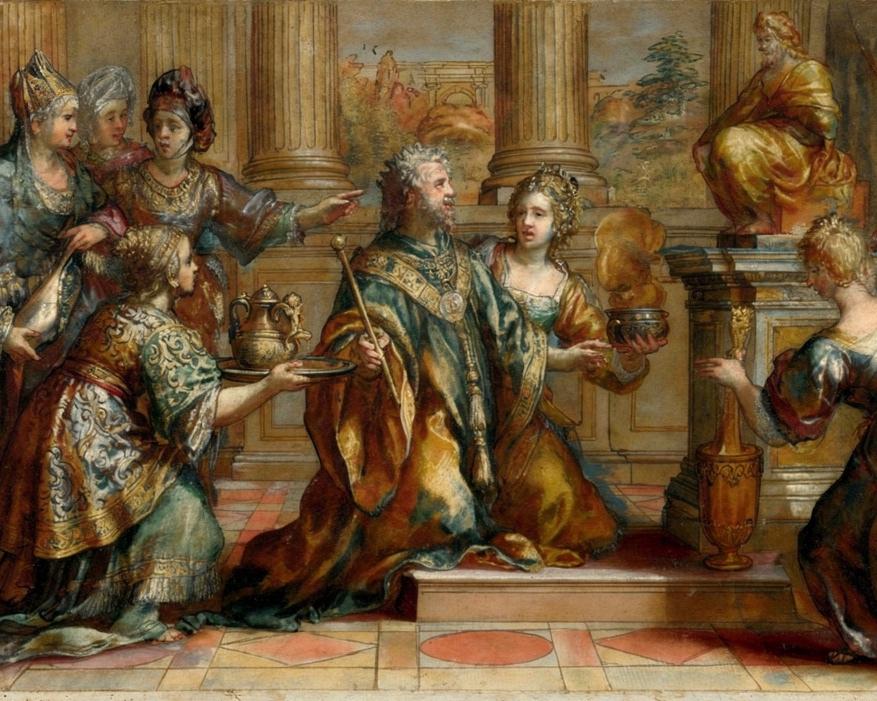 The Idolatry of Solomon by Pietro da Cortona — archival fine-art print from Fable