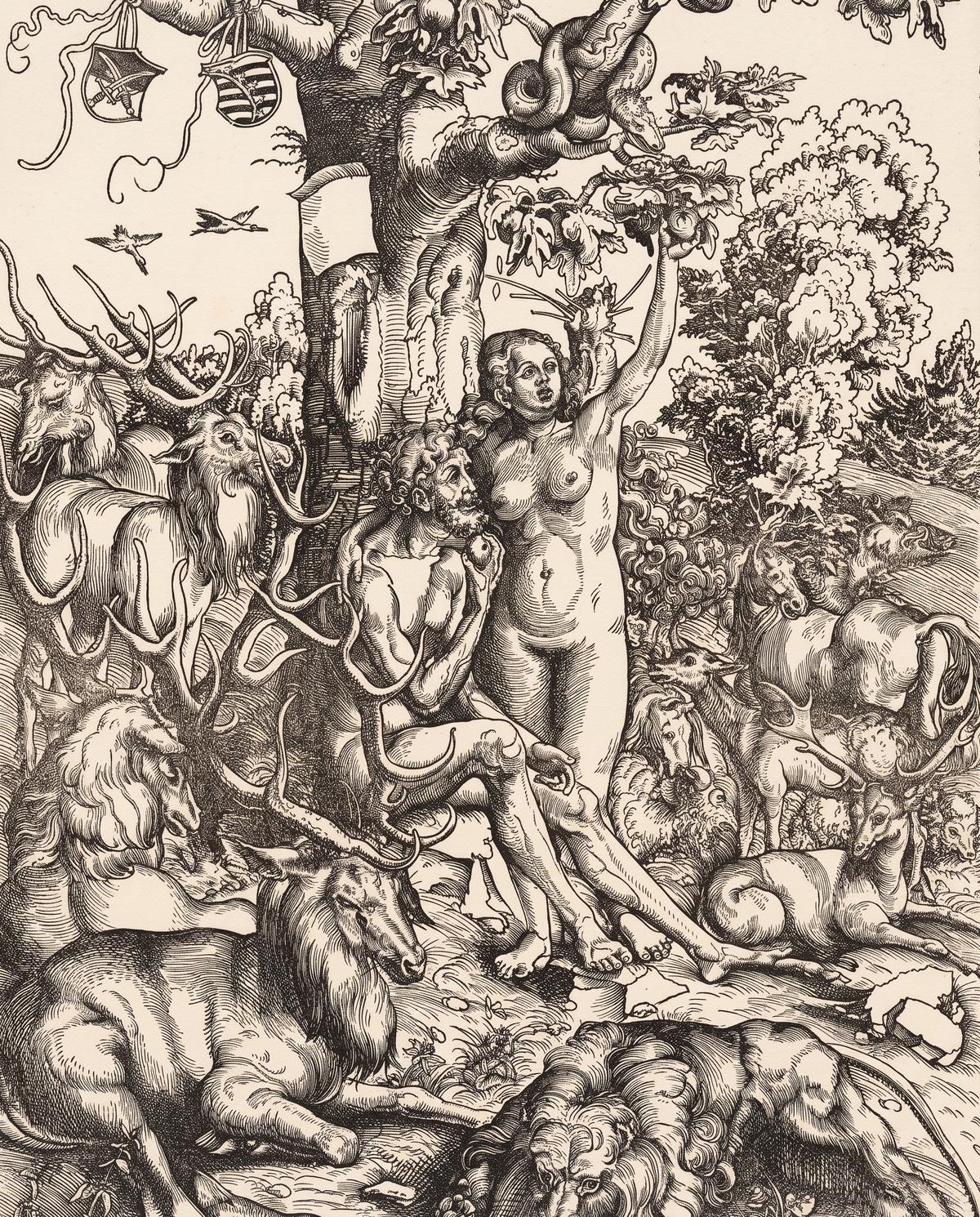 Adam and Eve by Lucas Cranach the Elder — archival fine-art print from Fable