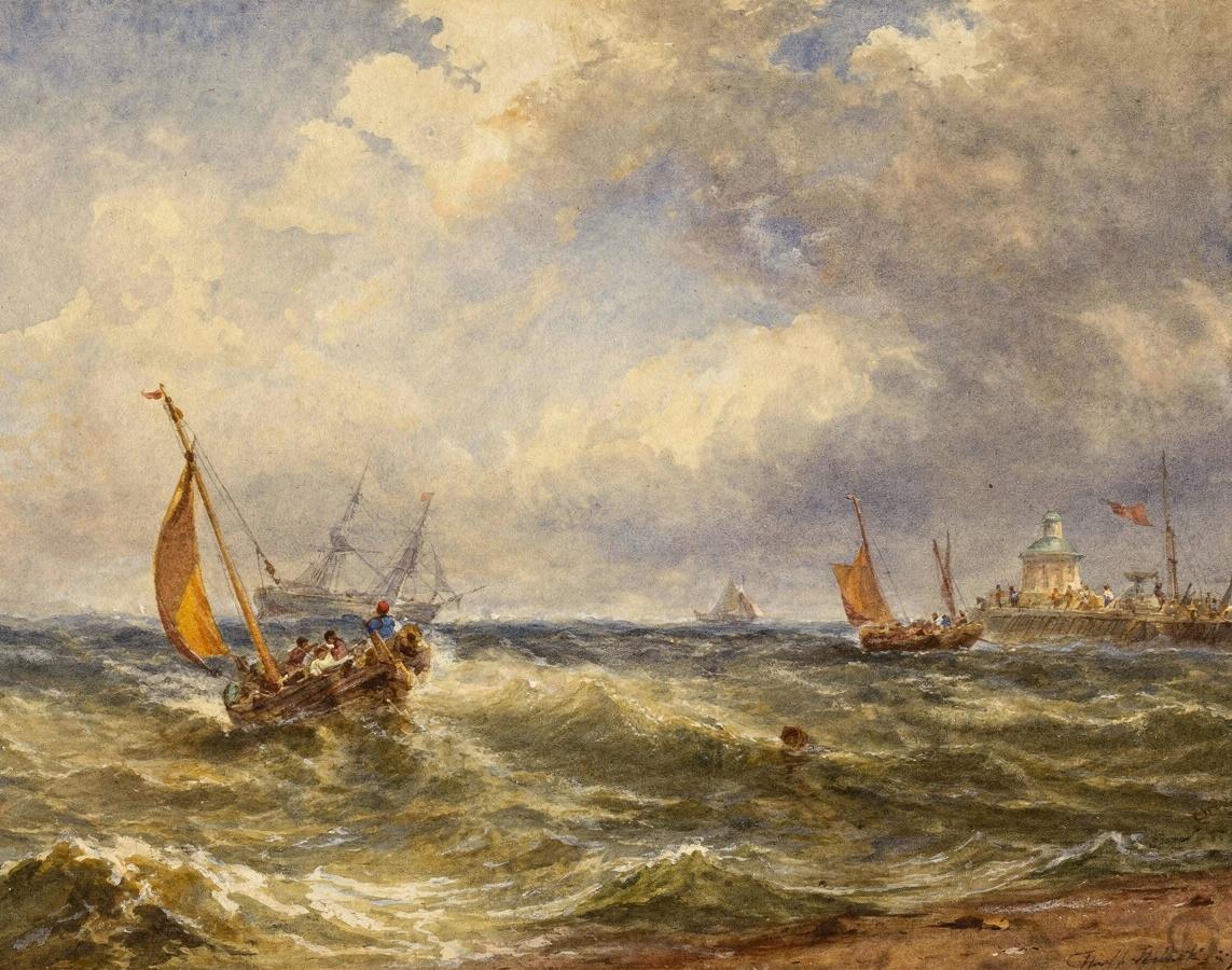 Coastal View with Shipping by Edwin Hayes
Irish, born England, 1819-1904 — archival fine-art print from Fable