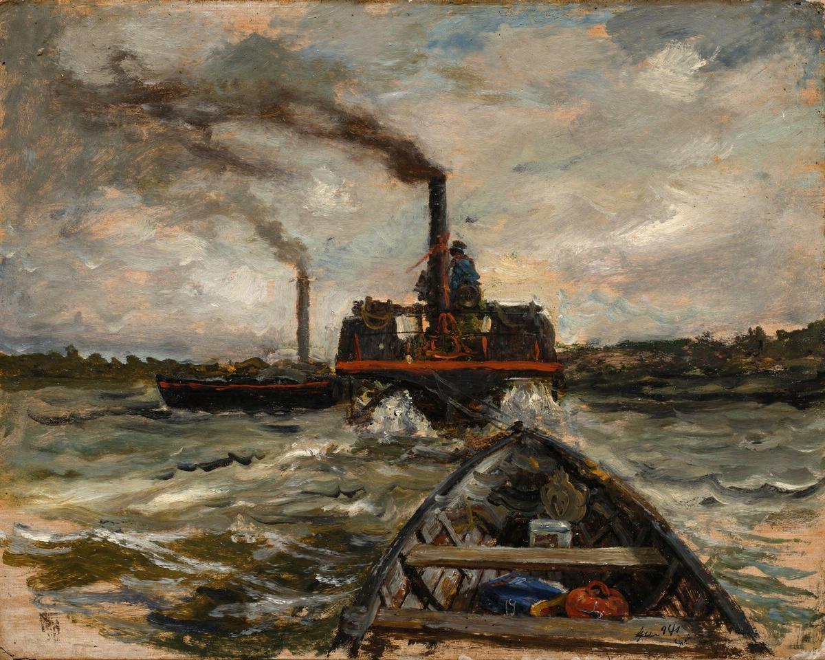River Boat by Charles François Daubigny — archival fine-art print from Fable