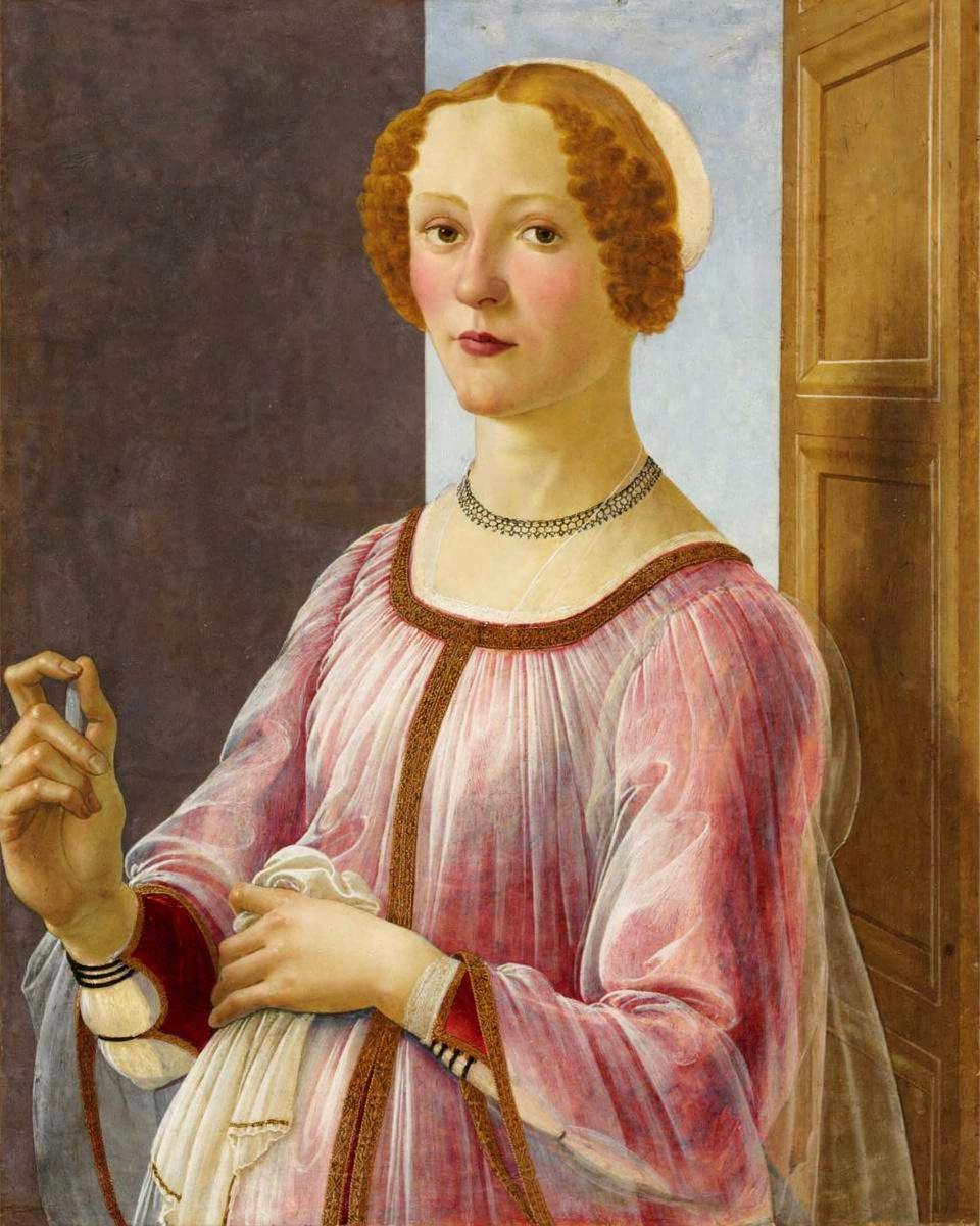 Portrait of a Lady known as Smeralda Bandinelli by Botticelli, Sandro — archival fine-art print from Fable