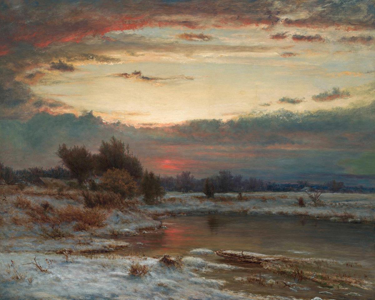A Winter Sky by George Inness — archival fine-art print from Fable