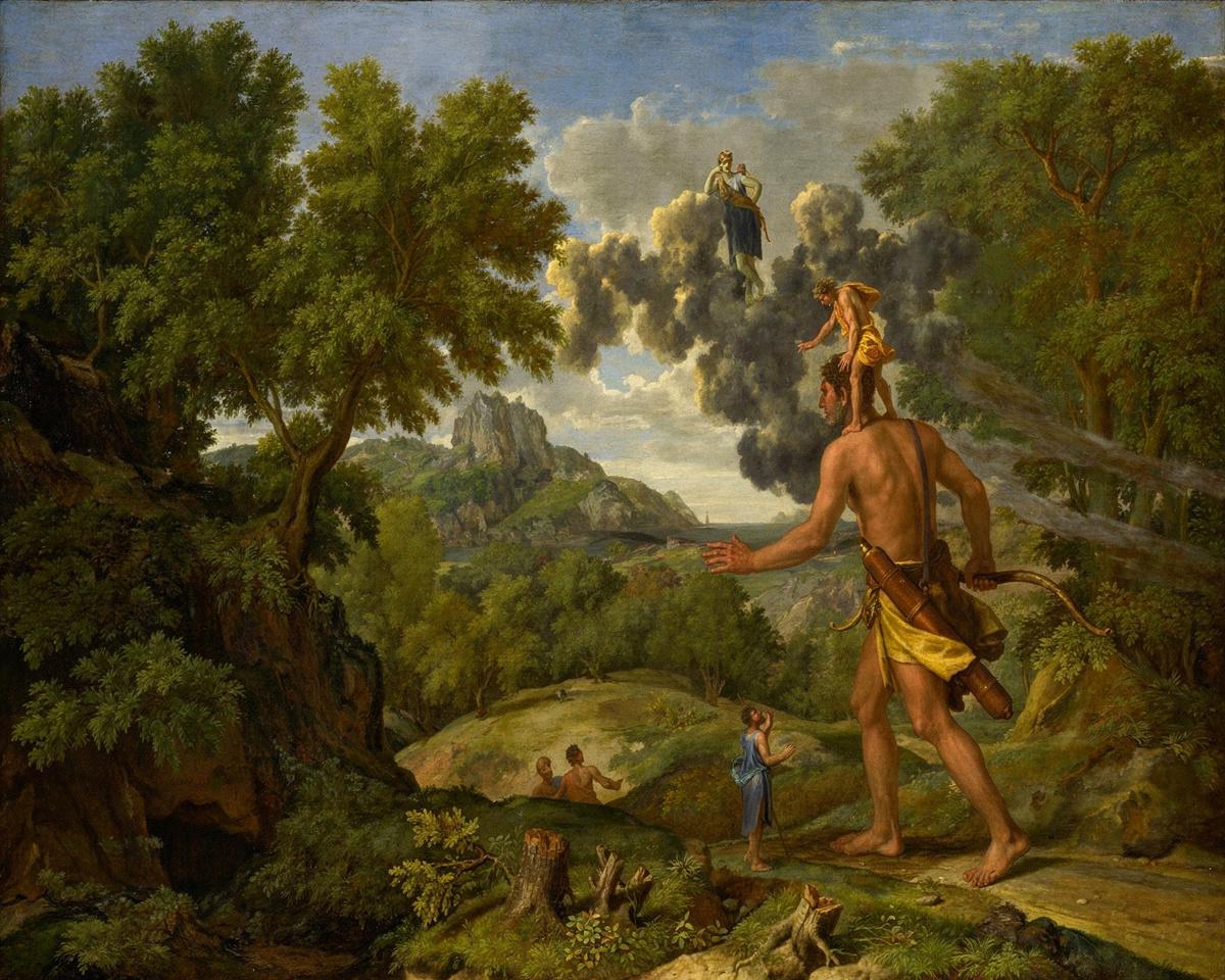 Blind Orion Searching for the Rising Sun by Nicolas Poussin — archival fine-art print from Fable