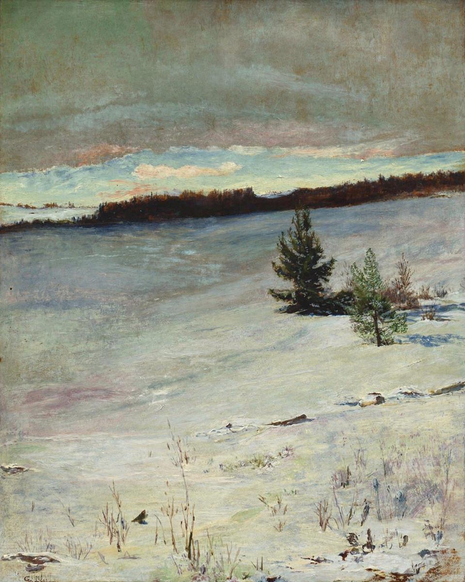 Snow Field, Morning, Roxbury by John La Farge — archival fine-art print from Fable