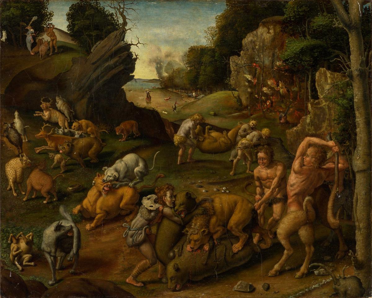 A Hunting Scene by Piero di Cosimo — archival fine-art print from Fable