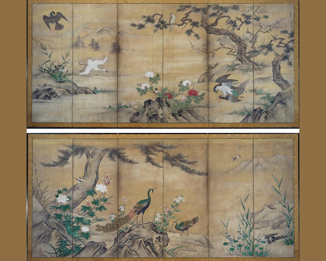 Birds and Flowers by Kano Mitsunobu (Japanese, 1565–1608), Kano Shōei — archival fine-art print from Fable