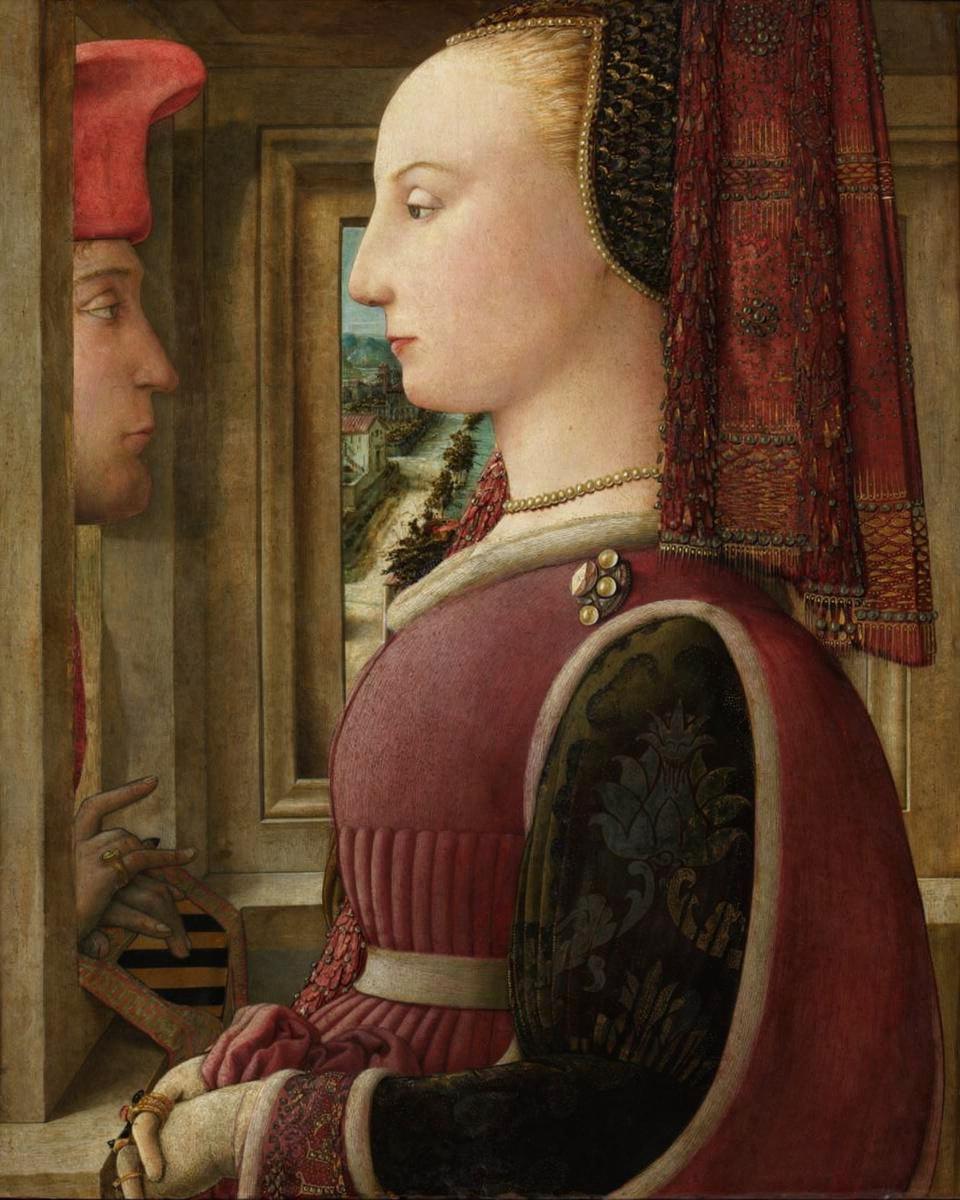 Portrait of a Woman with a Man at a Casement by Fra Filippo Lippi — archival fine-art print from Fable