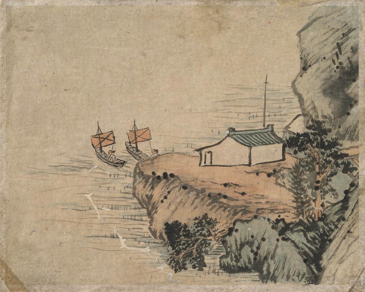 Landscapes by Shitao — archival fine-art print from Fable