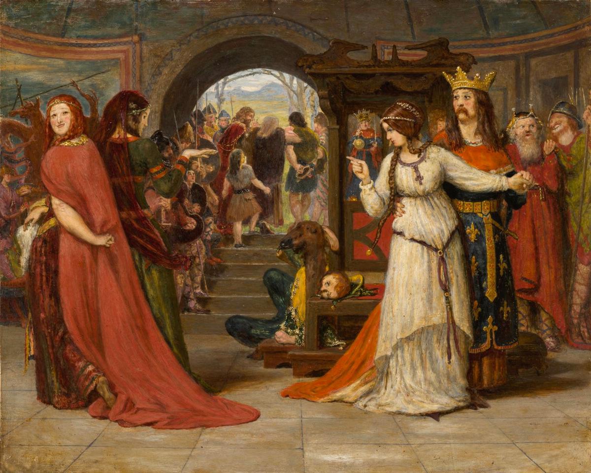 Cordelia Parting from her Sisters by Ford Madox Brown — archival fine-art print from Fable
