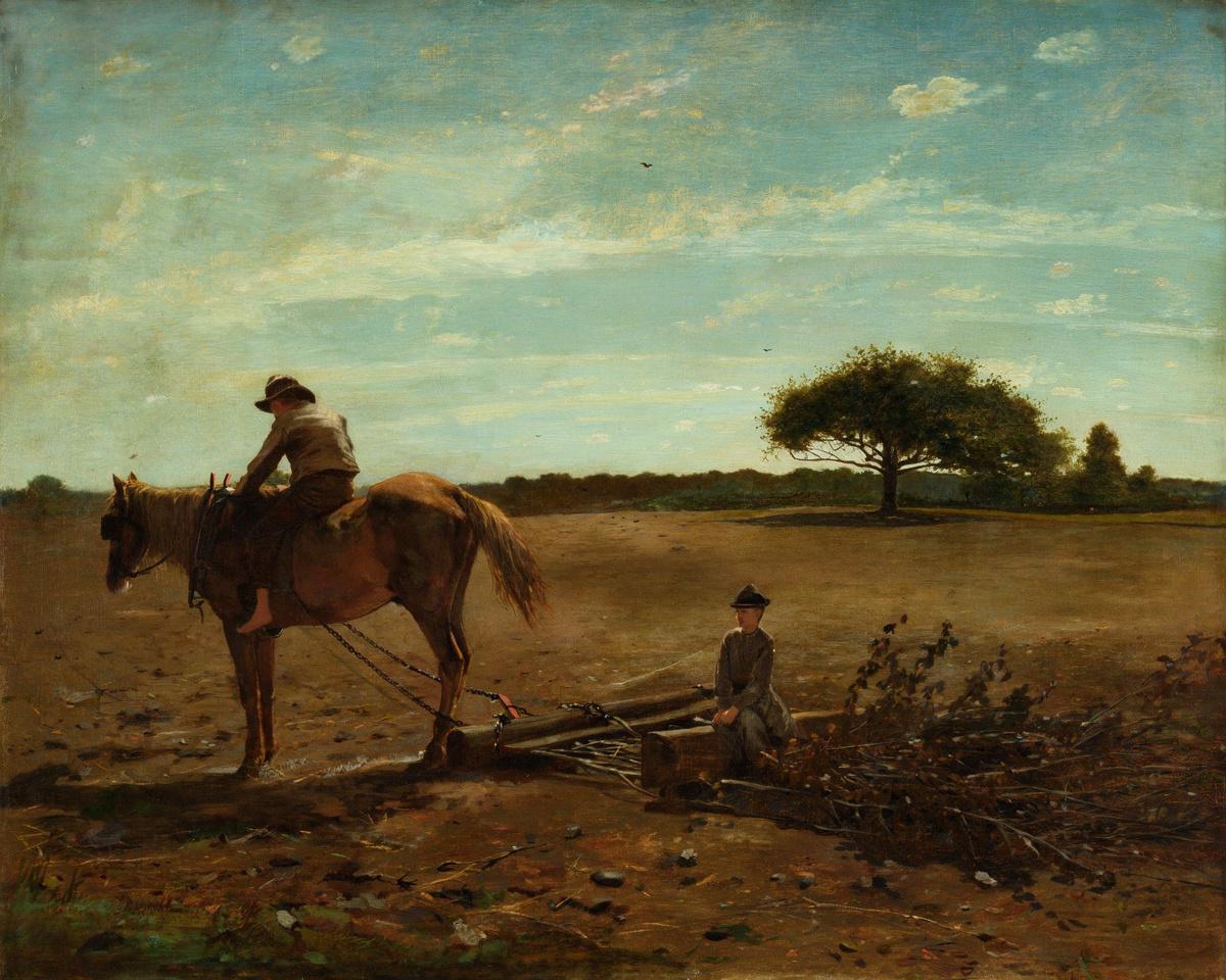 The Brush Harrow by Winslow Homer — archival fine-art print from Fable