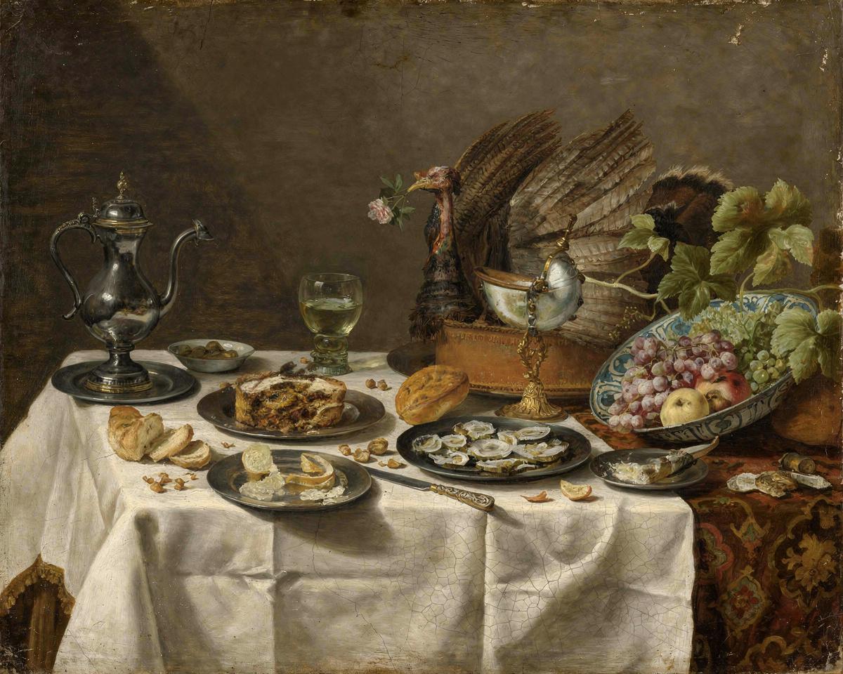 Still Life with a Turkey Pie — archival fine-art print from Fable