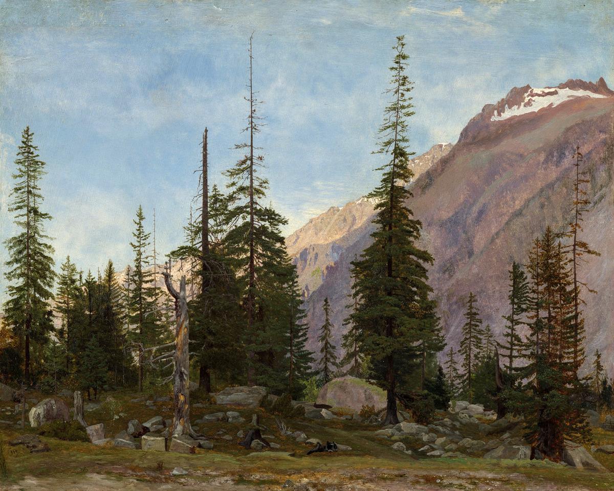 Alpine Landscape: The Handegg, Switzerland by Jean-Léon Gérôme — archival fine-art print from Fable