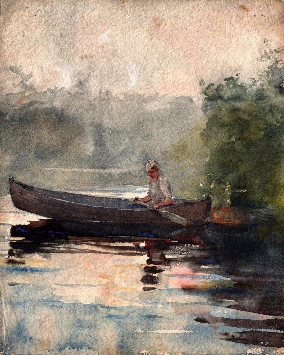 The End of the Day, Adirondacks by Winslow Homer
American, 1836-1910 — archival fine-art print from Fable