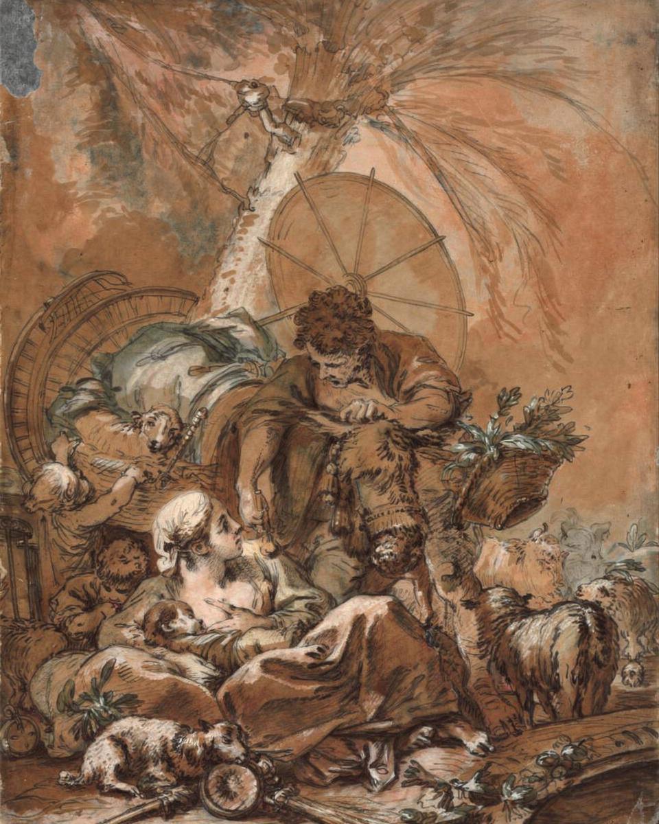 The Departure of Jacob by François Boucher — archival fine-art print from Fable