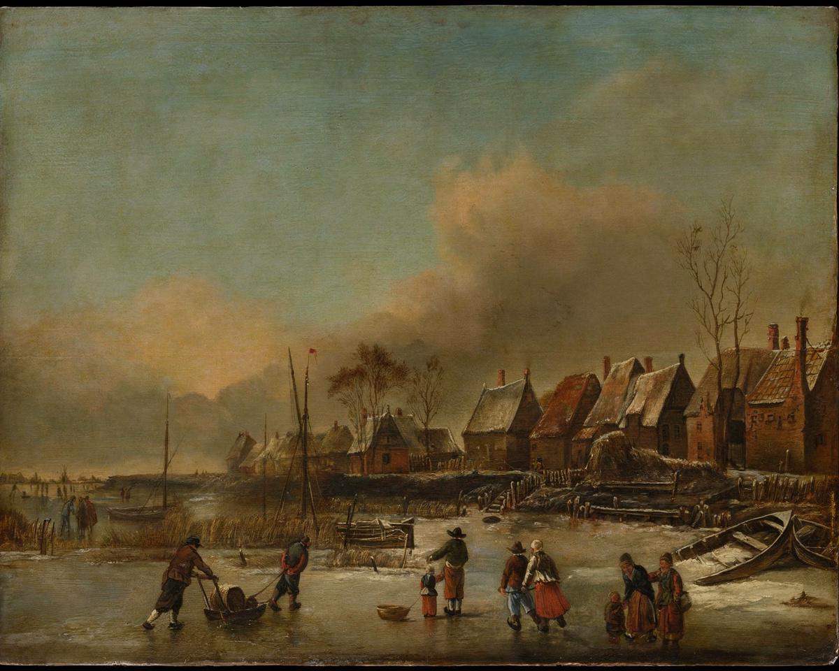 Winter Scene by Jan van de Cappelle — archival fine-art print from Fable