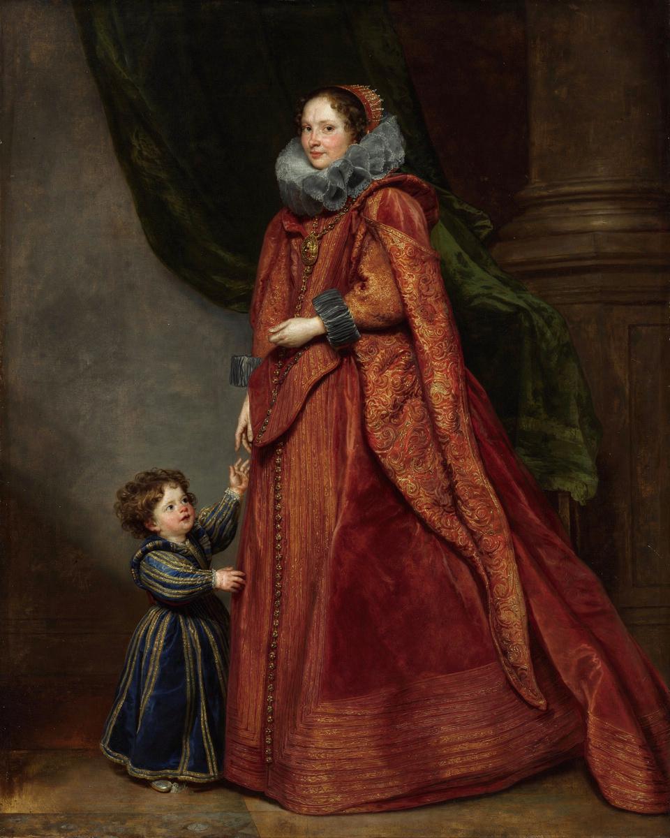 A Genoese Lady with Her Child by Anthony van Dyck — archival fine-art print from Fable