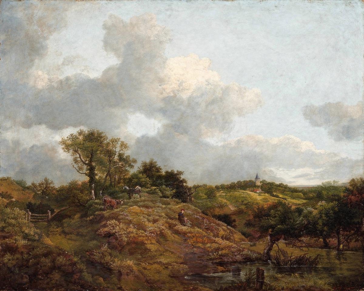 Wooded Landscape with a Herdsman Seated — archival fine-art print from Fable
