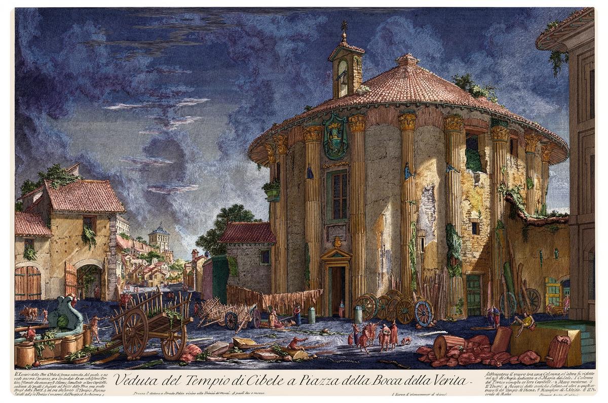 The Temple of Cybele by artist: Giovanni Battista Piranesi (Italian, 1720–1778) — archival fine-art print from Fable