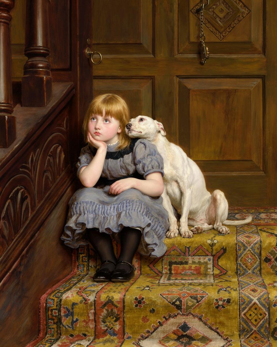 Sympathy by Briton Riviere — archival fine-art print from Fable