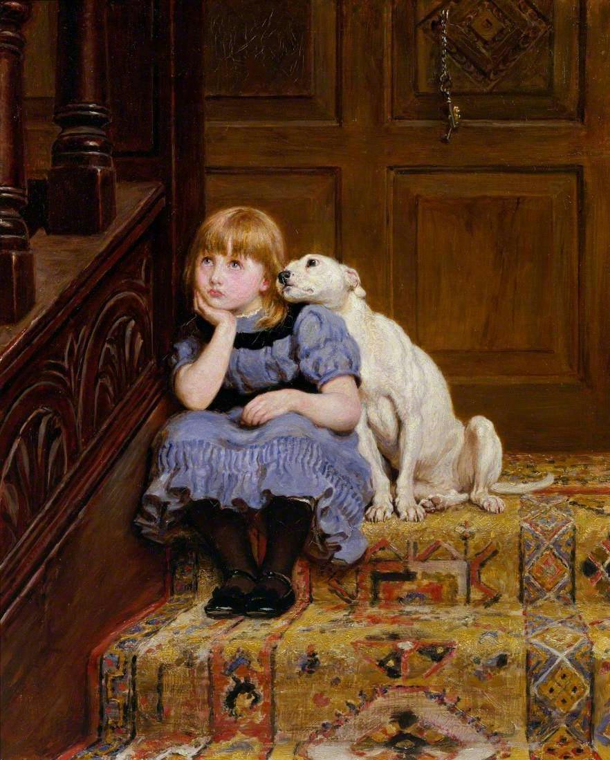 Sympathy by Briton Riviere — archival fine-art print from Fable
