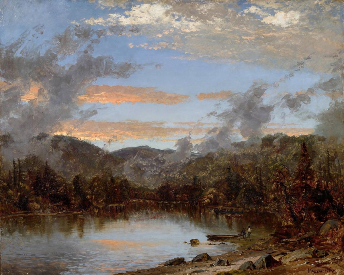 Mist Rising at Sunset in the Catskills by Sanford Robinson Gifford — archival fine-art print from Fable