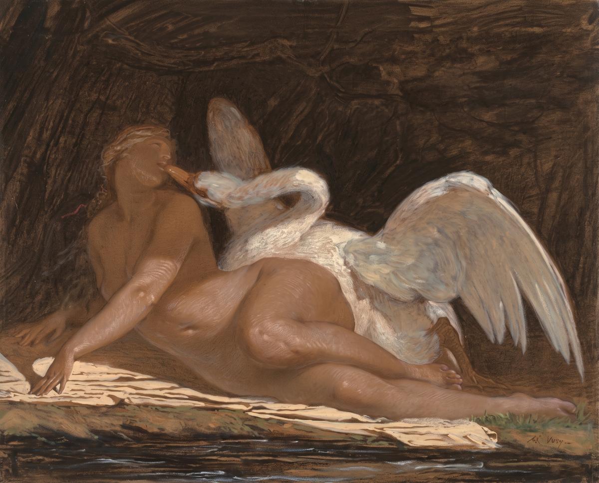 Leda and the Swan by Adolphe Yvon — archival fine-art print from Fable