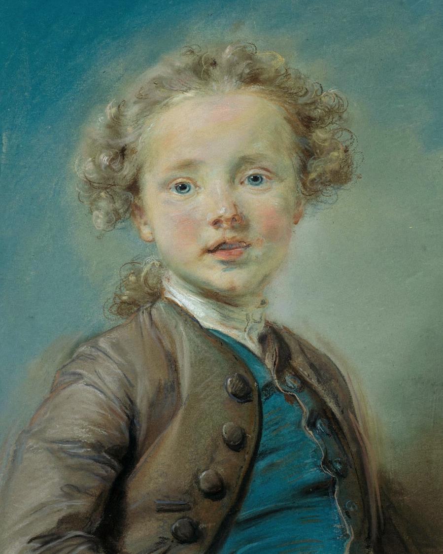 Portrait of a Young Boy with Blue Eyes by Jean-Baptiste Perronneau — archival fine-art print from Fable